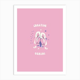 Creative Gemini Art Print