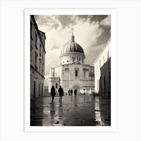 Split, Croatia, Black And White Old Photo 2 Art Print