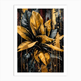 Gold Leaf 30 Art Print