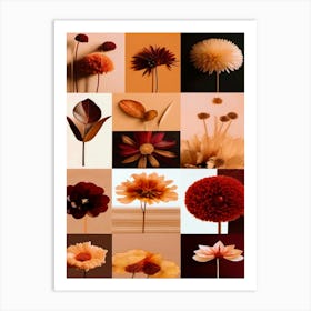 Autumn Flowers, Autumn Collection Art Print