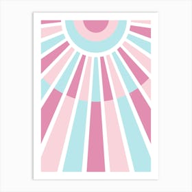 The Pink Sun Art Print