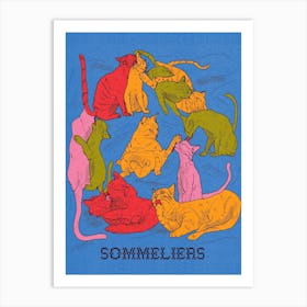 Gatos Sommeliers Art Print