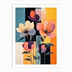 Abstract Flowers 9 Art Print