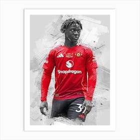 Kobbie Mainoo Manchester United 1 Art Print