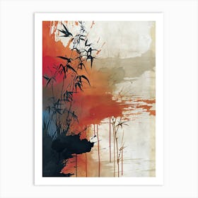 Chinese Brushstrokes Art Print