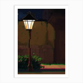 Street Lamp Wall Art Behind Couch 2 Art Print