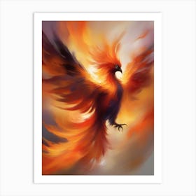 Fiery Phoenix 3 Art Print