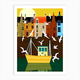 Flock of Seagulls Art Print