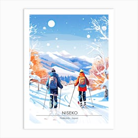 Niseko   Hokkaido Japan, Ski Resort Poster Illustration 0 Art Print
