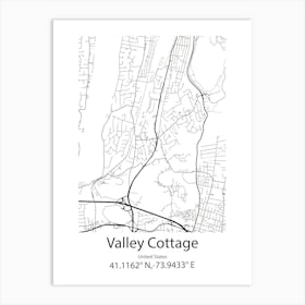 Valley Center,United States Minimalist Map Poster