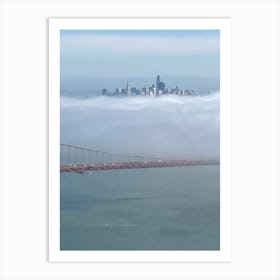 Golden Gate Bridge In Fog Art Print