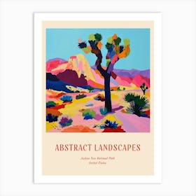 Colourful Abstract Joshua Tree National Park Usa 1 Poster Art Print