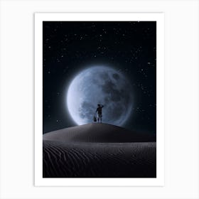 Travel to the Moon Art Print