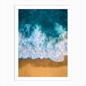 Aerial View Of A Beach 11 Art Print