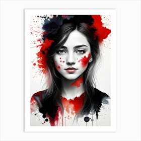 Girl Tattoo Art Print