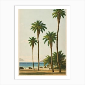 Spiaggia Di Tuerredda Sardinia Italy Vintage Art Print