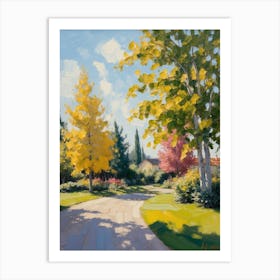 Autumn Road 2 Art Print