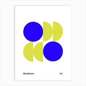 Geometric Bauhaus Poster 41 Art Print