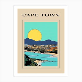 Minimal Design Style Of Cape Town, South Africa 3 Poster Art Print