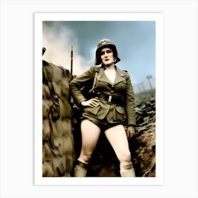 Sexy Soldier Art Print