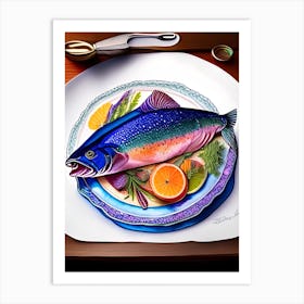 Troutdish Art Print