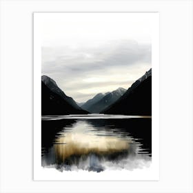 Lake In The Mountains 3 Art Print