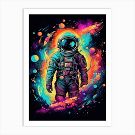 Astronaut Painting Art Print