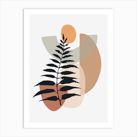 Abstract Fern Leaf Art Print