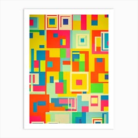 Abstract Squares Art Print