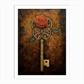 Key And Rose - The Dark Tower Series 1 Art Print