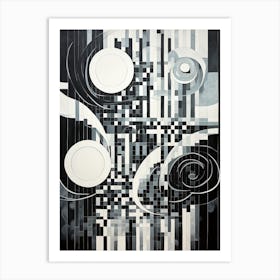 Water Geometric Abstract 12 Art Print