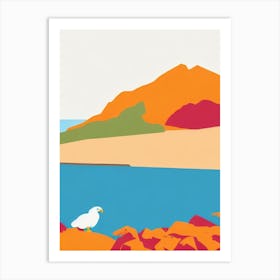 Eagle Beach Aruba Midcentury Art Print