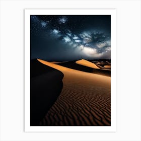 Night Sky In The Desert Art Print