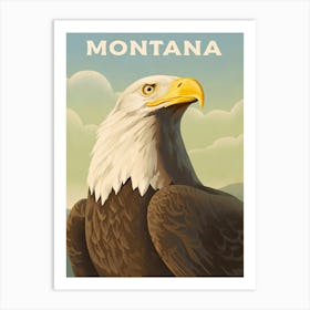 Montana Eagle Art Print