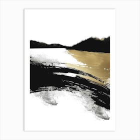 Black And Gold 34 Art Print