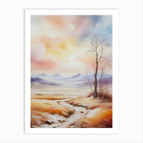 Landscape With Trees Art Print