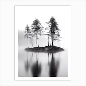 Misty Island Art Print