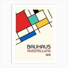 Bauhaus Geometric Minimalist 3 Art Print