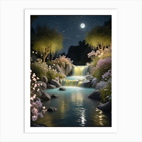 Moonlit Stream Póster