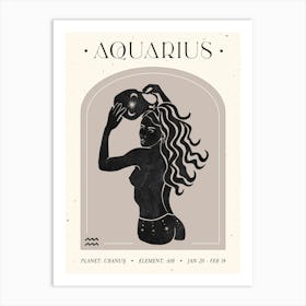 Aquarius Celestial Art Print