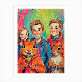 Chipmunks 2 Art Print