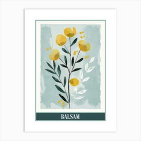 Balsam Tree Flat Illustration 5 Poster Art Print