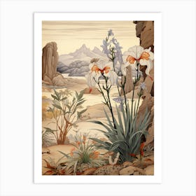 Japanese Iris Victorian Style 0 Art Print