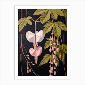 Flower Illustration Bleeding Heart Flower 1 Art Print