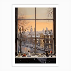 Winter Cityscape London United Kingdom 3 Art Print