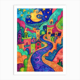 Night In The City Art Print