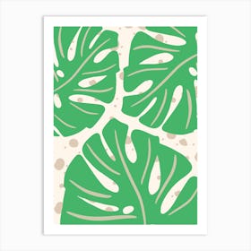 Monstera Leaves Art Print