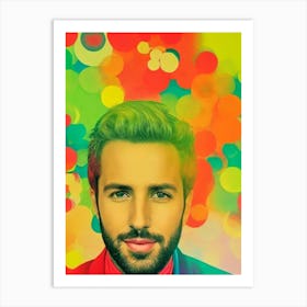 Pablo Alborán 2 Colourful Pop Art Art Print