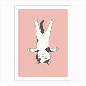 Cat In The Air 1 Art Print