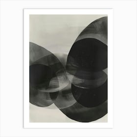 Black And White Abstract Painting 17 Art Print